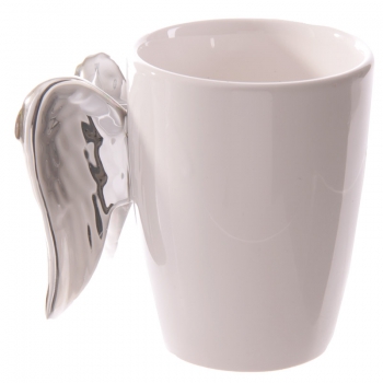 Tasse "Engelsflügel" silber