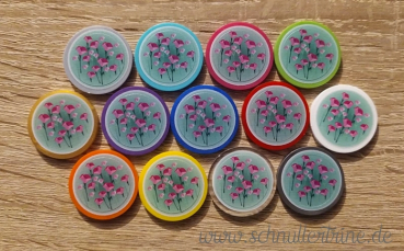 Einkaufswagenchip "Blumenwiese" Farbwahl