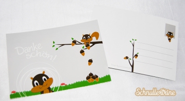 Postkarte "Eichhörnchen" 15 Stück