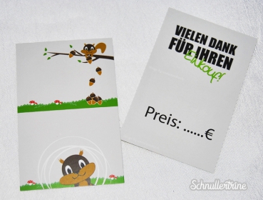Universal Anhänger "Eichhörnchen" , teilbar 10 Stück