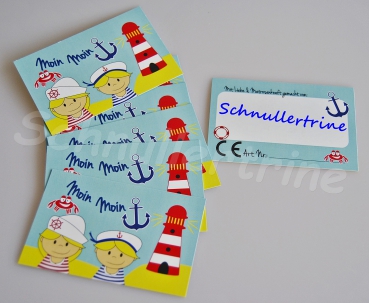 CE-Kärtchen "Matrosen" 50 Stück