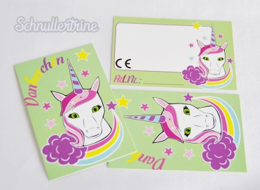 CE-Kärtchen "Stardust Unicorn" B-Ware, 1 Stück