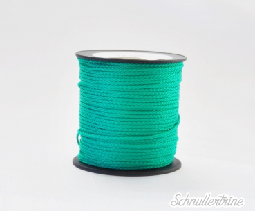 PP Polypropylenschnur 1,5 mm,100 m, Seil, Kordel,Schnur für Schnullerketten Greiflinge, smaragdgrün