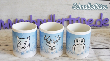 Tasse "Wintertiere" Motivwahl