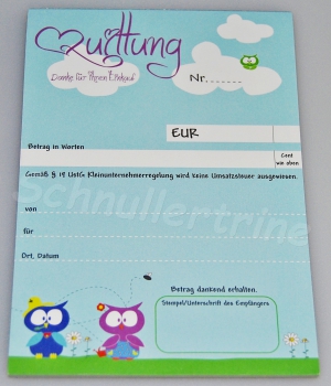 Quittungsblock "Bauerneulen"