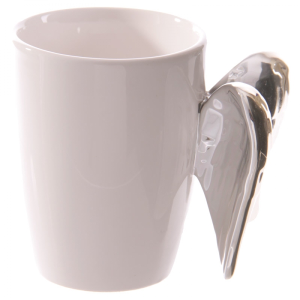 Tasse "Engelsflügel" silber