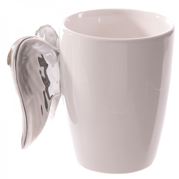 Tasse "Engelsflügel" silber