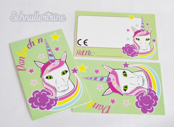 CE-Kärtchen "Stardust Unicorn" B-Ware, 1 Stück