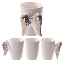 Tasse "Engelsflügel" silber