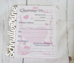 Universal Quittungsblock Rosèdesign