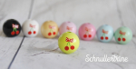 Motivperle "Cherry*2" mit roter Schleife, Farbwahl