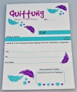 Quittungsblock "Federn"